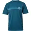 Royal Racing Core Stripe Short Sleeve MTB Cycling Jersey in Petrol Blue